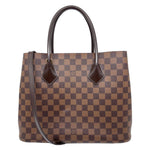 LOUIS VUITTON Kensington Bowling Damier Ebene Shoulder Bag Brown