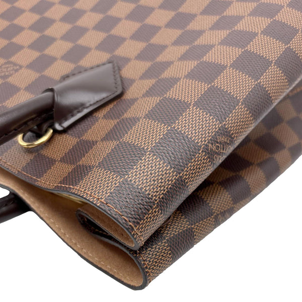 LOUIS VUITTON Kensington Bowling Damier Ebene Shoulder Bag Brown