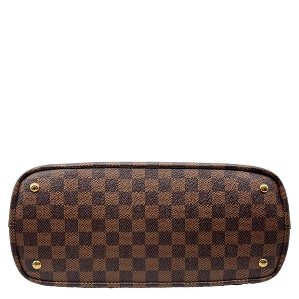 LOUIS VUITTON Kensington Bowling Damier Ebene Shoulder Bag Brown
