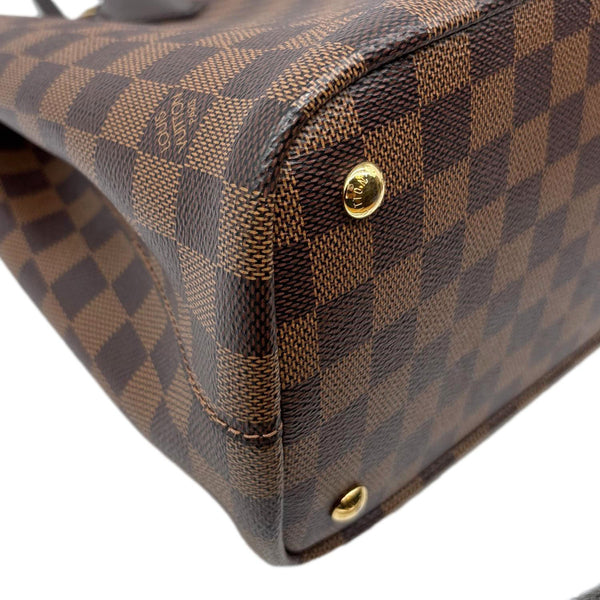 LOUIS VUITTON Kensington Bowling Damier Ebene Shoulder Bag Brown
