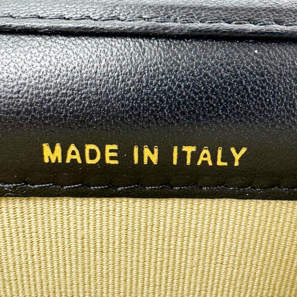 CHANEL Pearl Crush Quilted Leather Clutch With Chain Black