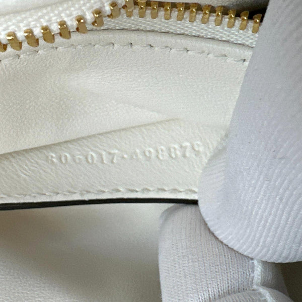 GUCCI GG Milano Mini Leather Top Handle Shoulder Bag Off White 806017