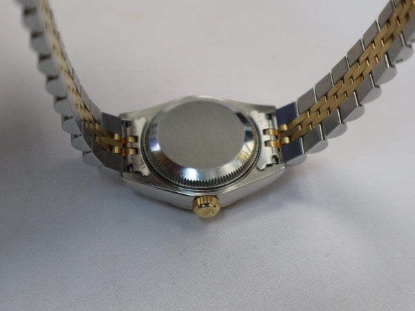 ROLEX Oyster Perpetual Stainless Steel 26mm Datejust Watch 69173 18K Yellow Gold