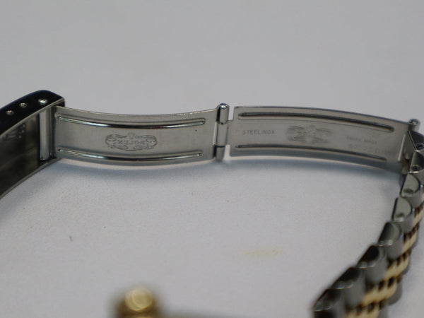 ROLEX Oyster Perpetual Stainless Steel 26mm Datejust Watch 69173 18K Yellow Gold