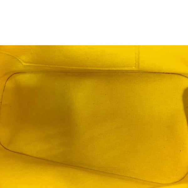 LOUIS VUITTON Alma BB Epi Leather Satchel Bag Yellow