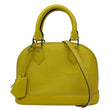 LOUIS VUITTON Alma BB Epi Leather Satchel Bag Yellow