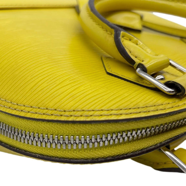 LOUIS VUITTON Alma BB Epi Leather Satchel Bag Yellow