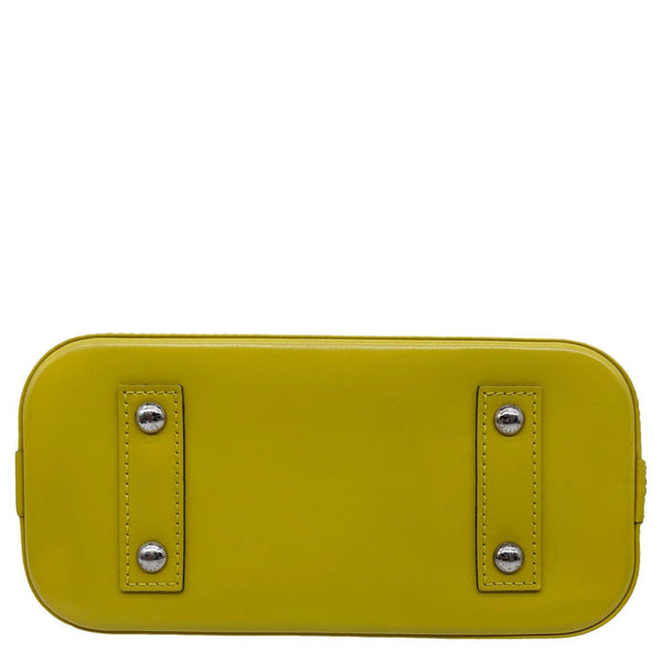LOUIS VUITTON Alma BB Epi Leather Satchel Bag Yellow