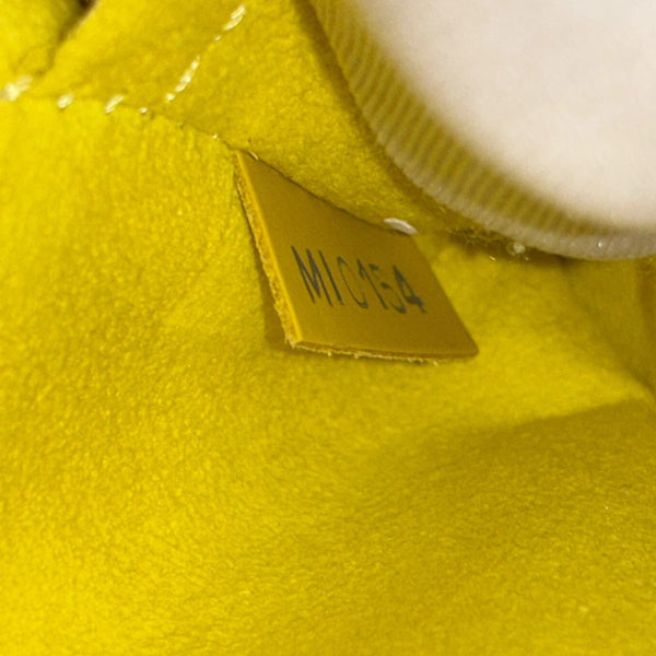LOUIS VUITTON Alma BB Epi Leather Satchel Bag Yellow
