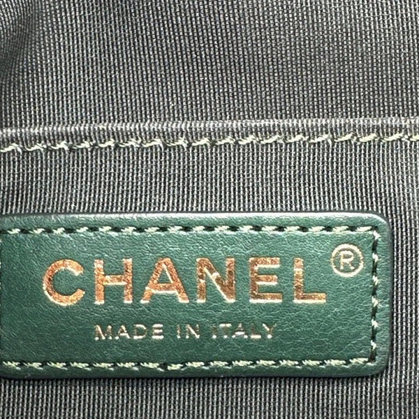 CHANEL Banane Quilted Calfskin Leather Waist Bag Green