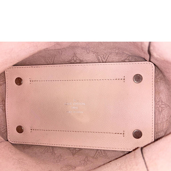 LOUIS VUITTON Hina PM Monogram Mahina Leather Crossbody Bag Magnolia