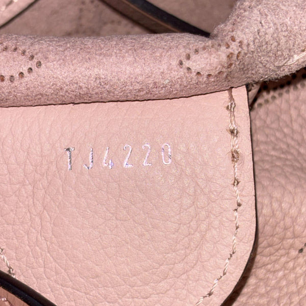 LOUIS VUITTON Hina PM Monogram Mahina Leather Crossbody Bag Magnolia