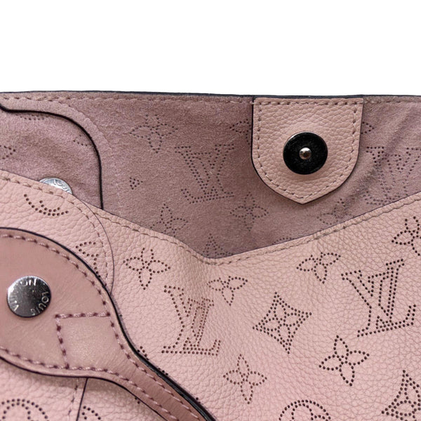 LOUIS VUITTON Hina PM Monogram Mahina Leather Crossbody Bag Magnolia