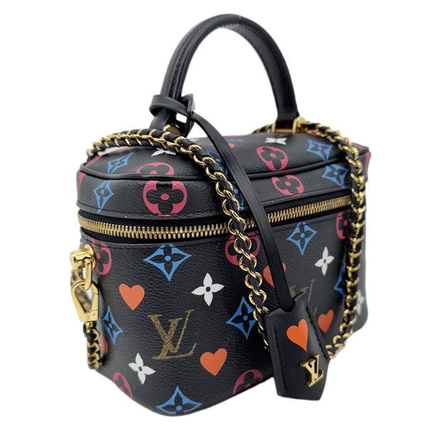 LOUIS VUITTON Game On Vanity PM Monogram Canvas Shoulder Bag Black