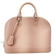 LOUIS VUITTON Alma PM Epi Leather Satchel Bag Pink