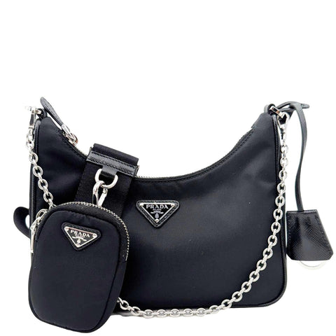 PRADA Re-Edition 2005 Re-Nylon Shoulder Bag Black