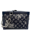 LOUIS VUITTON Soft Trunk  Monogram Tapestry Canvas Crossbody Bag Navy Blue