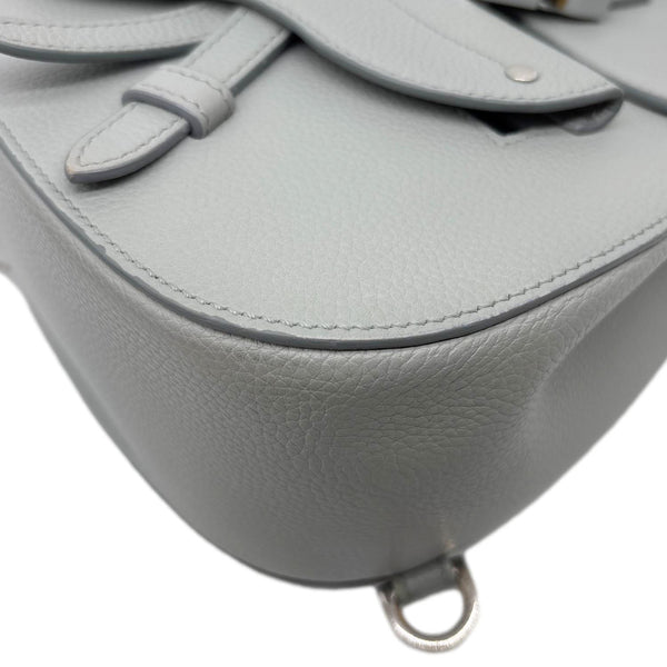 CHRISTIAN DIOR Gallop Mini Grained Calfskin Leather Sling Bag Grey