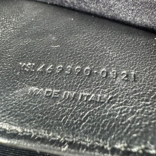 YVES SAINT LAURENT Kate Leather Wallet On Chain Crossbody Bag Emerald