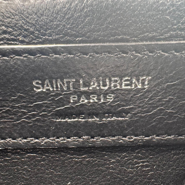 YVES SAINT LAURENT Kate Leather Wallet On Chain Crossbody Bag Emerald