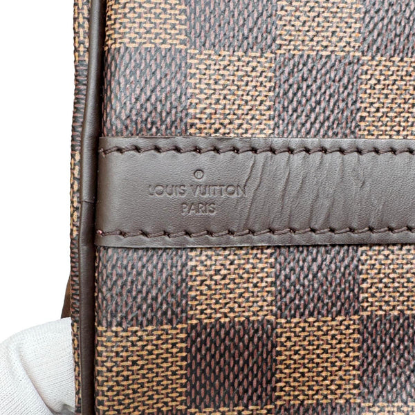 LOUIS VUITTON Speedy 25 Bandouliere Damier Ebene Shoulder Bag Brown