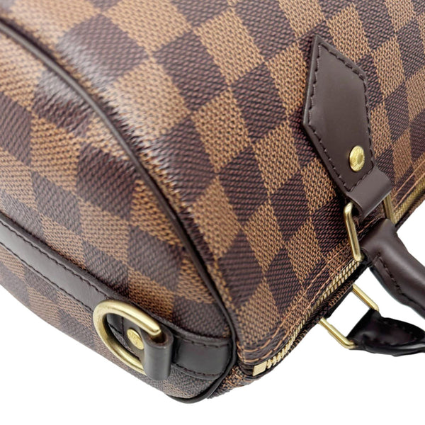 LOUIS VUITTON Speedy 25 Bandouliere Damier Ebene Shoulder Bag Brown
