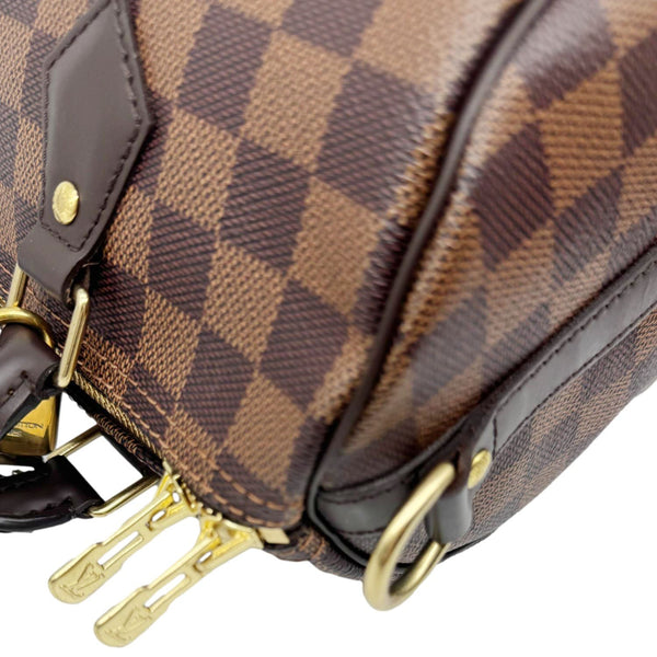 LOUIS VUITTON Speedy 25 Bandouliere Damier Ebene Shoulder Bag Brown