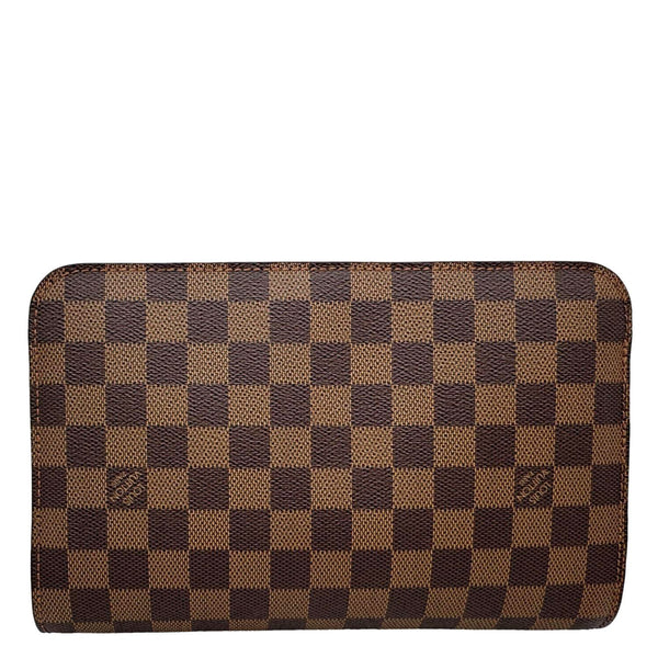LOUIS VUITTON Saint Louis Damier Ebene Pochette Clutch Bag Brown