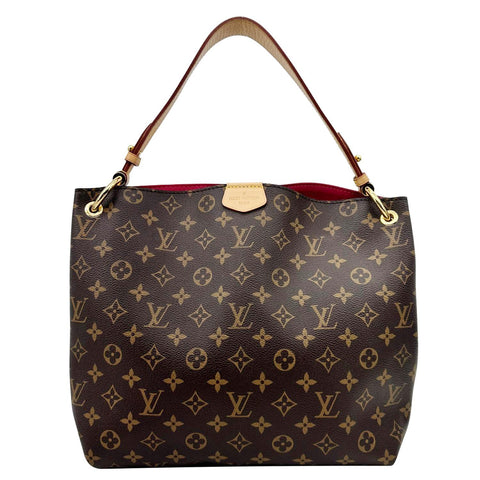 LOUIS VUITTON Graceful MM Monogram Canvas Shoulder Bag Brown