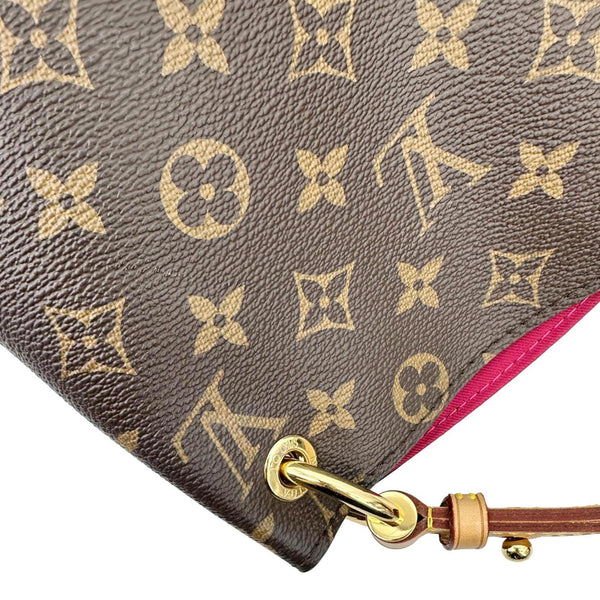 LOUIS VUITTON Graceful MM Monogram Canvas Shoulder Bag Brown