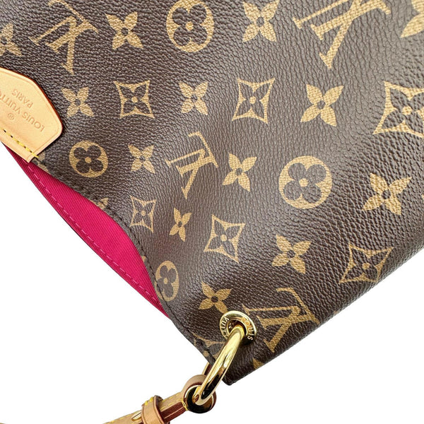 LOUIS VUITTON Graceful MM Monogram Canvas Shoulder Bag Brown