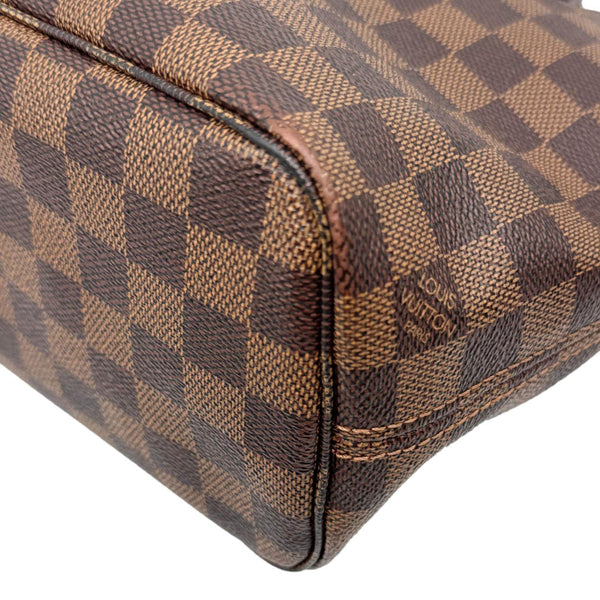 LOUIS VUITTON Neverfull PM Damier Ebene Tote Shoulder Bag Brown