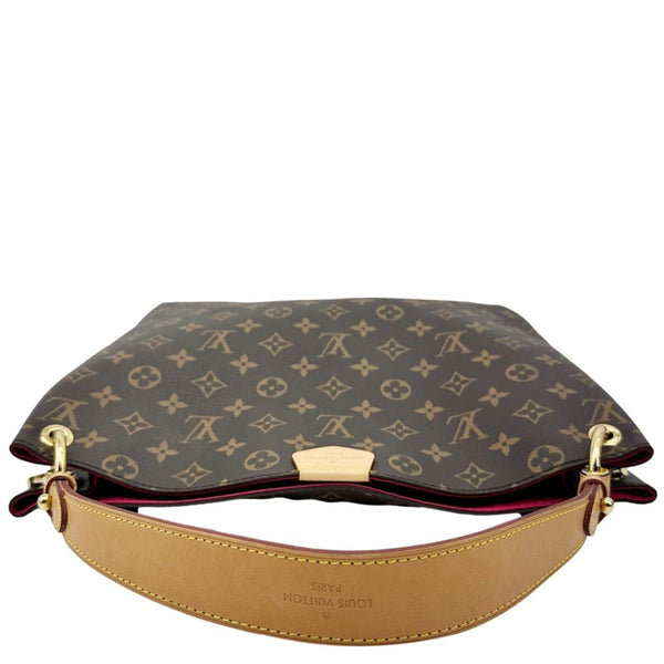 LOUIS VUITTON Graceful MM Monogram Canvas Shoulder Bag Brown