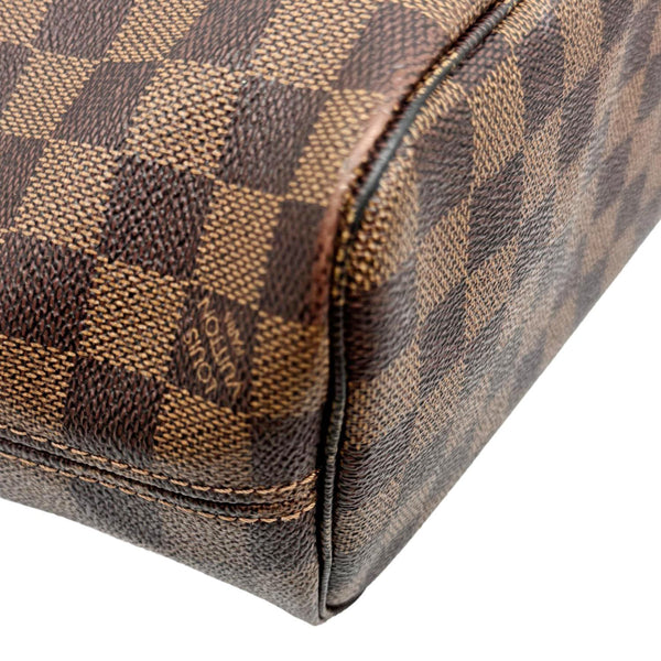 LOUIS VUITTON Neverfull PM Damier Ebene Tote Shoulder Bag Brown