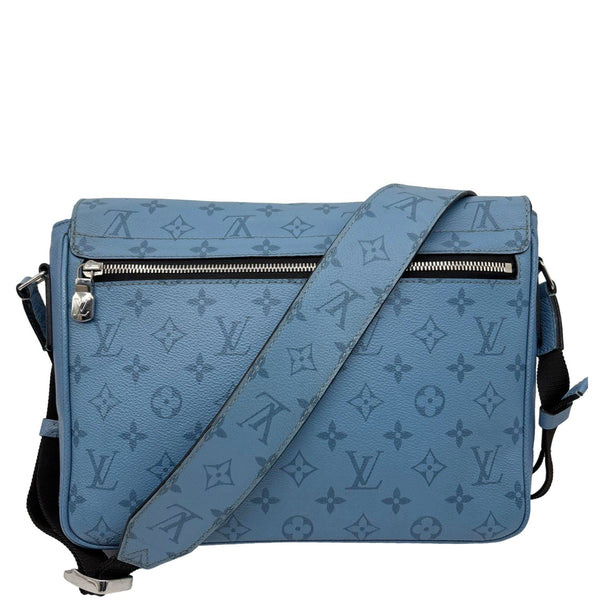 LOUIS VUITTON Taigarama Messengerama Monogram Eclipse Messenger Bag Blue