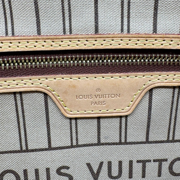 LOUIS VUITTON Neverfull MM Monogram Canvas Tote Bag Brown