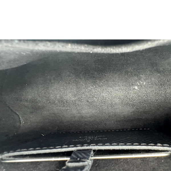 LOUIS VUITTON Twist MM Epi Leather Chain Shoulder Bag Black