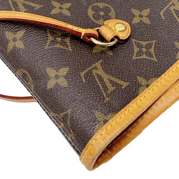 LOUIS VUITTON Neverfull MM Monogram Canvas Tote Bag Brown