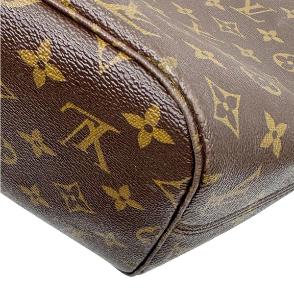 LOUIS VUITTON Neverfull MM Monogram Canvas Tote Bag Brown