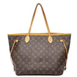 LOUIS VUITTON Neverfull MM Monogram Canvas Tote Bag Brown