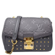 LOUIS VUITTON Saint Germain BB Studded Monogram Empreinte Leather Shoulder Bag Grey