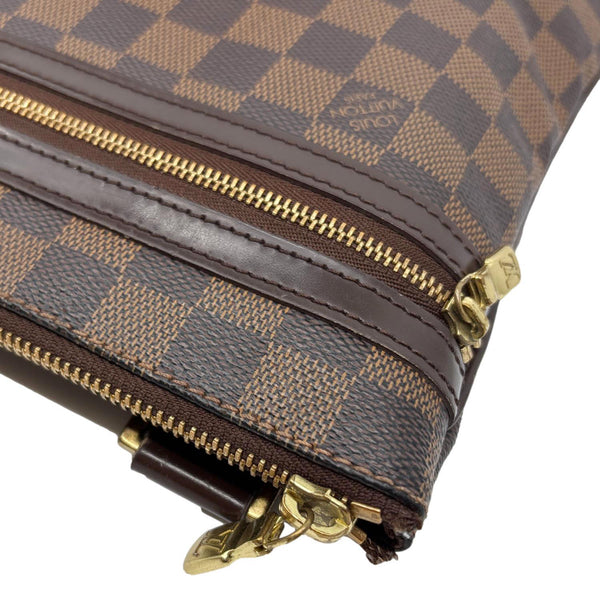 LOUIS VUITTON Pochette Bosphore Damier Ebene Crossbody Bag Brown