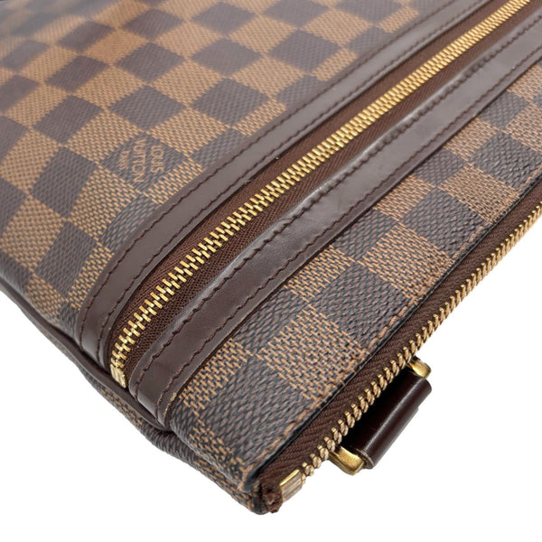 LOUIS VUITTON Pochette Bosphore Damier Ebene Crossbody Bag Brown