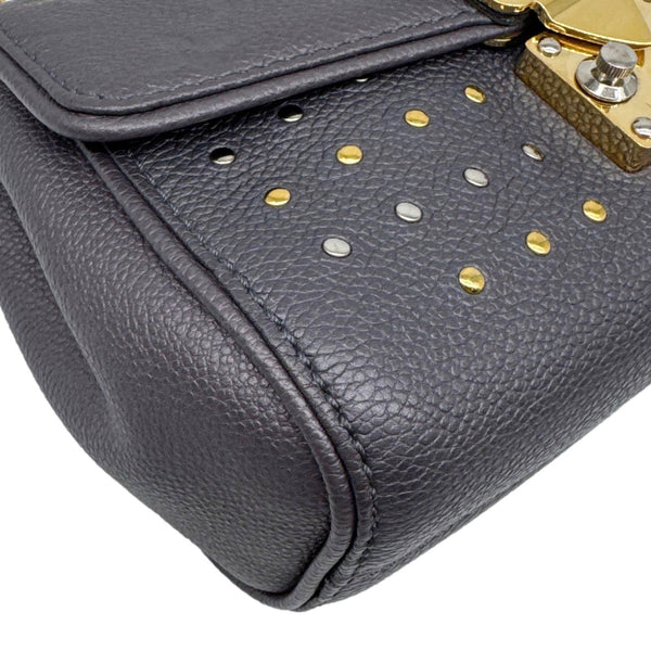 LOUIS VUITTON Saint Germain BB Studded Monogram Empreinte Leather Shoulder Bag Grey