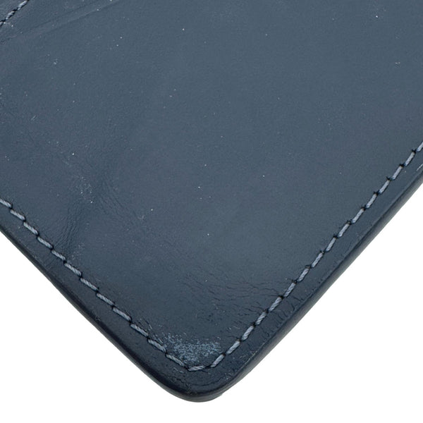 LOUIS VUITTON Monogram Shadow Pocket Organizer Navy Blue
