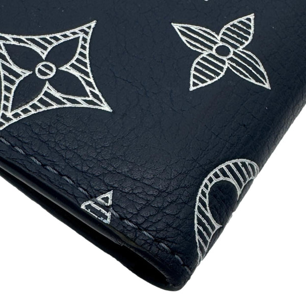 LOUIS VUITTON Monogram Shadow Pocket Organizer Navy Blue