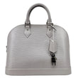 LOUIS VUITTON Alma PM Epi Leather Satchel Bag Purple