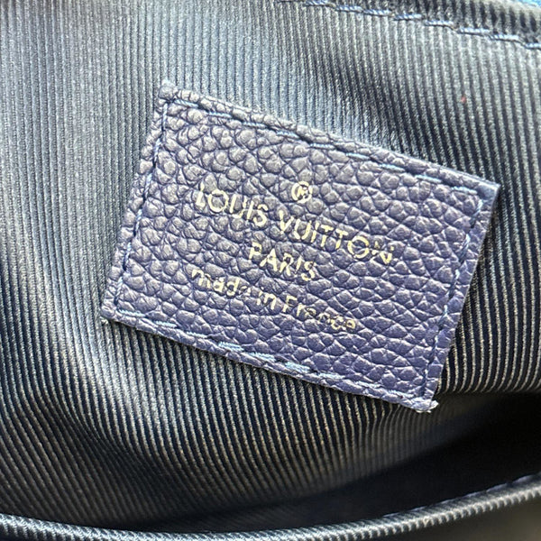 LOUIS VUITTON City Keepall Bandouliere Monogram Bandana Leather Shoulder Bag Blue