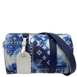 LOUIS VUITTON City Keepall Bandouliere Monogram Bandana Leather Shoulder Bag Blue