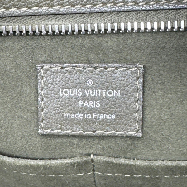 LOUIS VUITTON Very Zipped Monogram Leather Tote Shoulder Bag Green